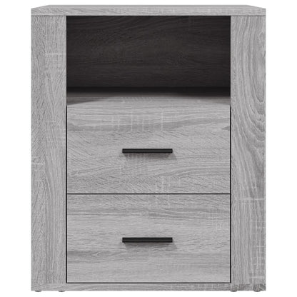 Bedside Cabinet Grey Sonoma 50x36x60 cm Engineered Wood