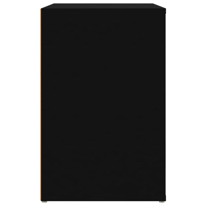 Shoe Cabinet Black 130x35x54 cm Engineered Wood