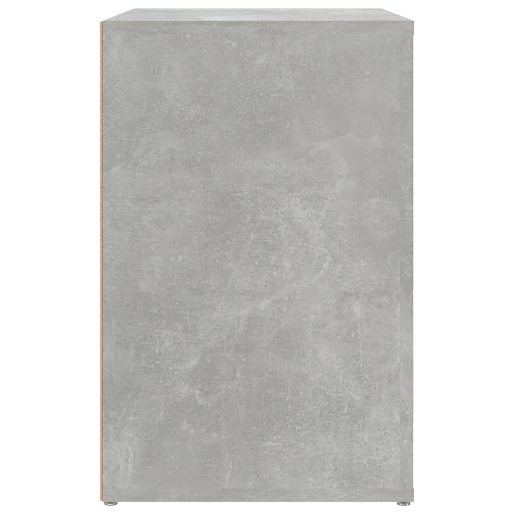 Shoe Cabinet Concrete Grey 130x35x54 cm Engineered Wood