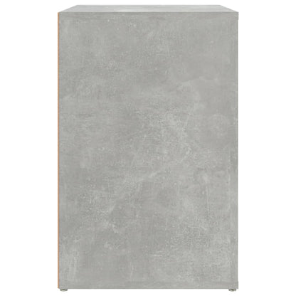 Shoe Cabinet Concrete Grey 130x35x54 cm Engineered Wood
