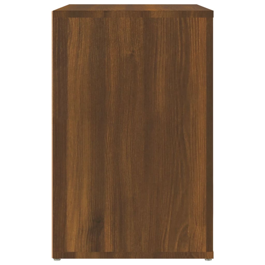 Shoe Cabinet Brown Oak 130x35x54 cm Engineered Wood