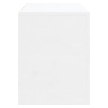 Shoe Cabinet High Gloss White 80x35x45 cm Engineered Wood