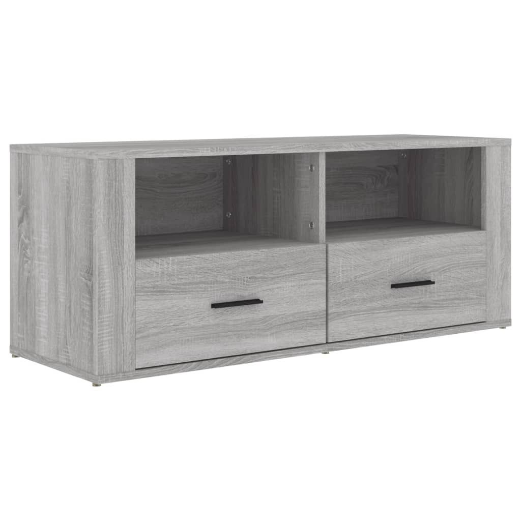 TV Cabinet Grey Sonoma 100x35x40 cm Engineered Wood