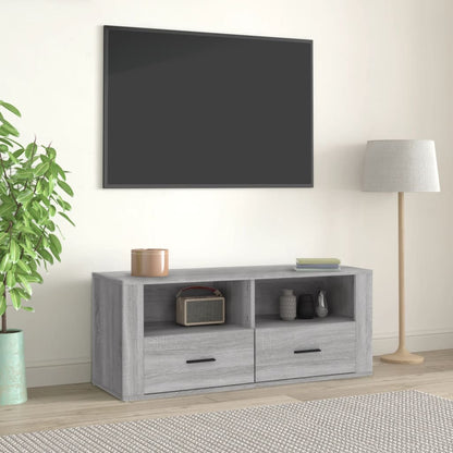 TV Cabinet Grey Sonoma 100x35x40 cm Engineered Wood