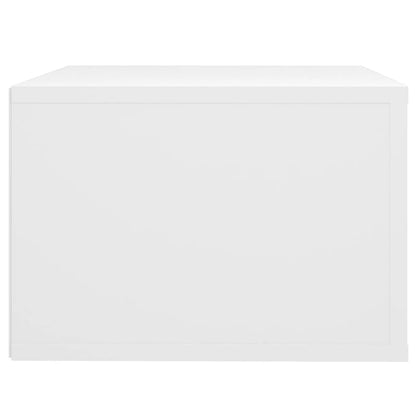 Wall-mounted Bedside Cabinet White 50x36x25 cm