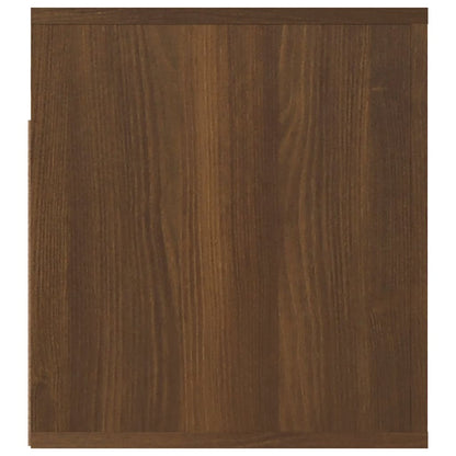 Wall-mounted Bedside Cabinet Brown Oak 50x36x40 cm