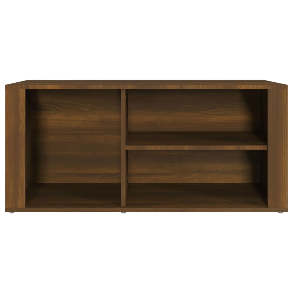 Shoe Cabinet Brown Oak 100x35x45 cm Engineered Wood