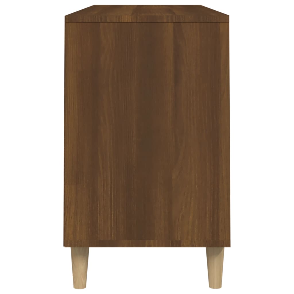 Shoe Cabinet Brown Oak 102x36x60 cm Engineered Wood