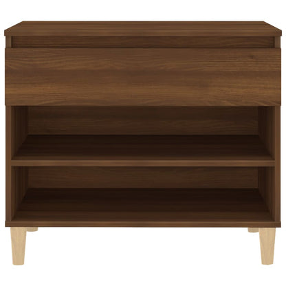 Shoe Cabinet Brown Oak 70x36x60 cm Engineered Wood