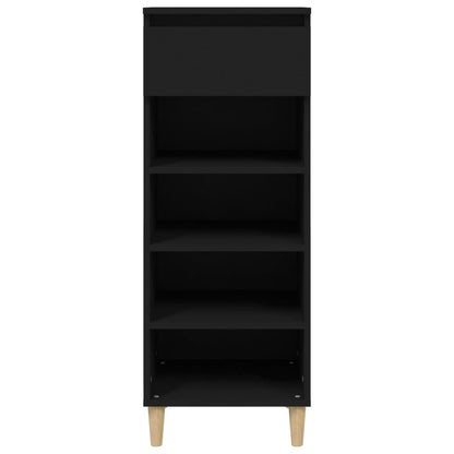 Shoe Cabinet Black 40x36x105 cm Engineered Wood