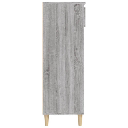 Shoe Cabinet Grey Sonoma 40x36x105 cm Engineered Wood
