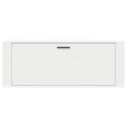 Wall Shoe Cabinet White 100x35x38 cm Engineered Wood