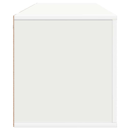 Wall Shoe Cabinet White 100x35x38 cm Engineered Wood
