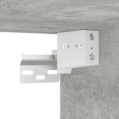 Wall Shoe Cabinet Concrete Grey 100x35x38 cm Engineered Wood