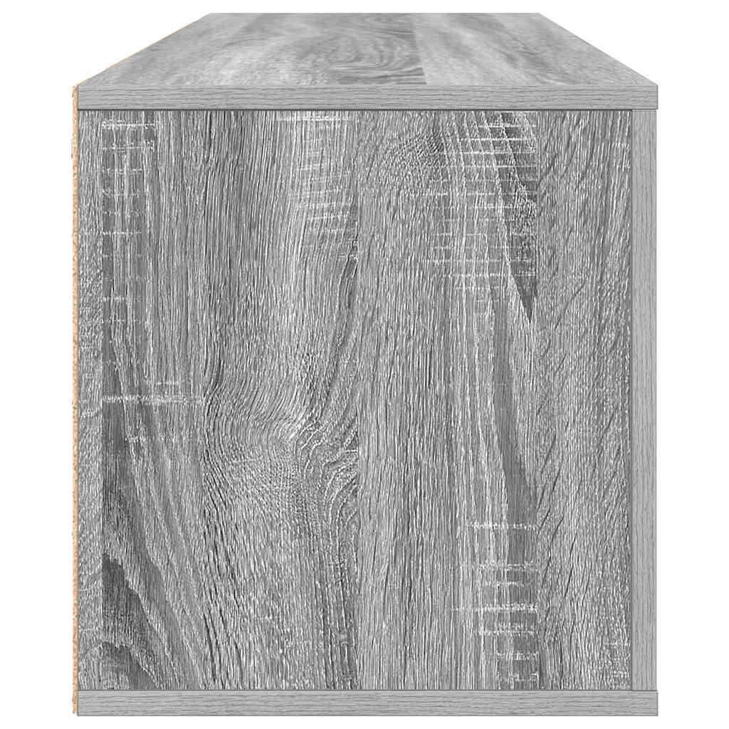 Wall Shoe Cabinet Grey Sonoma 100x35x38 cm Engineered Wood