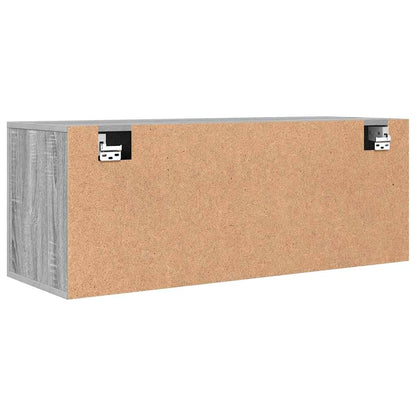 Wall Shoe Cabinet Grey Sonoma 100x35x38 cm Engineered Wood