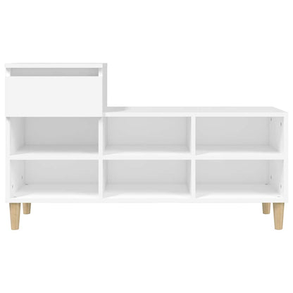 Shoe Cabinet White 102x36x60 cm Engineered Wood