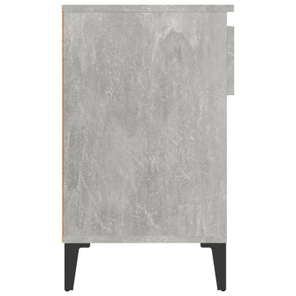 Shoe Cabinet Concrete Grey 102x36x60 cm Engineered Wood