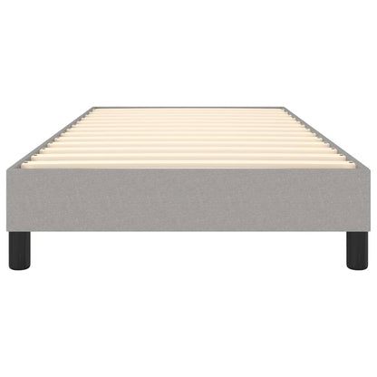 Bed Frame without Mattress Light Grey 90x200 cm Fabric