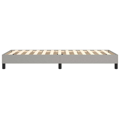 Bed Frame without Mattress Light Grey 90x200 cm Fabric