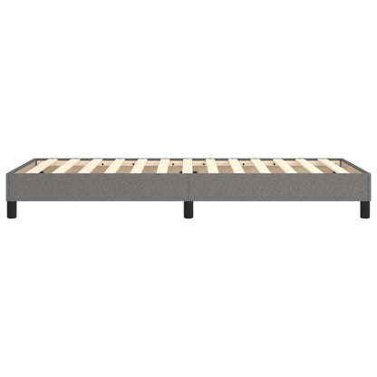 Bed Frame without Mattress Dark Grey 90x200 cm Fabric