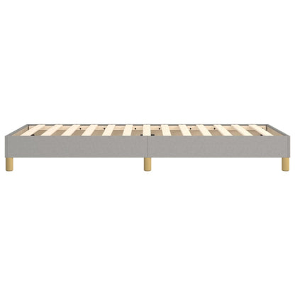 Bed Frame without Mattress Light Grey 90x200 cm Fabric