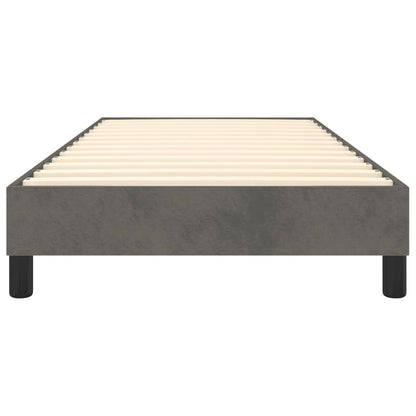 Bed Frame without Mattress Dark Grey 90x200 cm Velvet