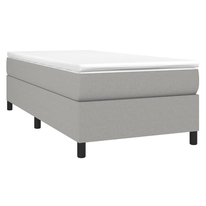 Bed Frame without Mattress Light Grey Single Fabric (UK/IE/FI/NO only)