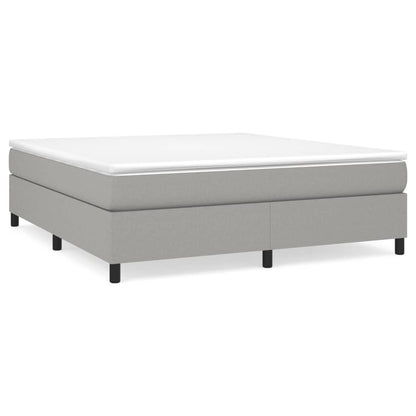 Bed Frame without Mattress Light Grey Super King Fabric (UK/IE/FI/NO only)