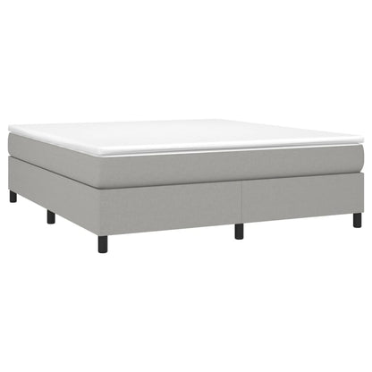 Bed Frame without Mattress Light Grey Super King Fabric (UK/IE/FI/NO only)