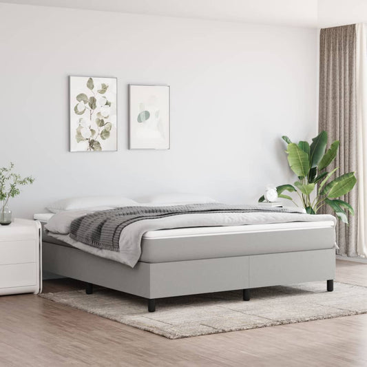 Bed Frame without Mattress Light Grey Super King Fabric (UK/IE/FI/NO only)