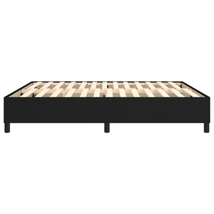 Box Spring Bed Frame Black Super King Fabric (UK/IE/FI/NO only)