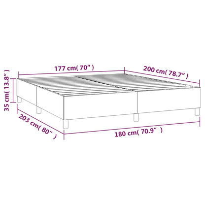 Box Spring Bed Frame Black Super King Faux Leather (UK/IE/FI/NO only)