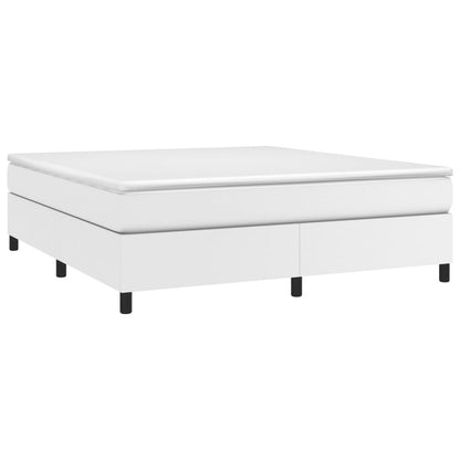 Bed Frame without Mattress White Super King Faux Leather (UK/IE/FI/NO only)