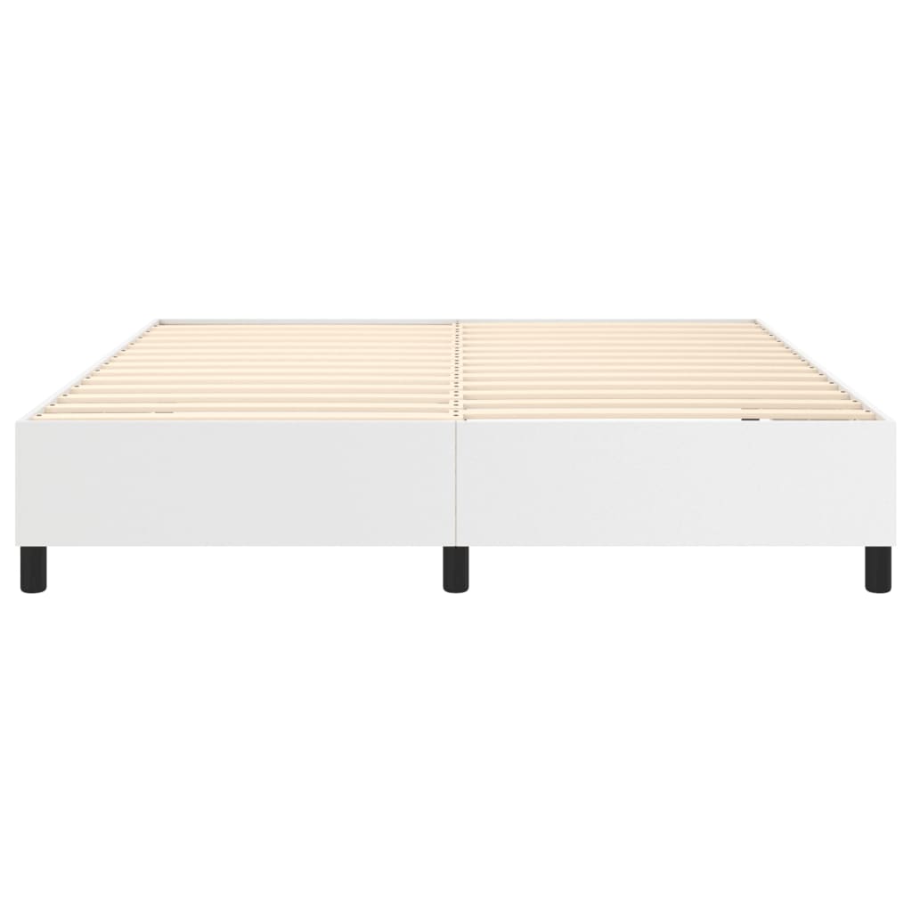 Bed Frame without Mattress White Super King Faux Leather (UK/IE/FI/NO only)