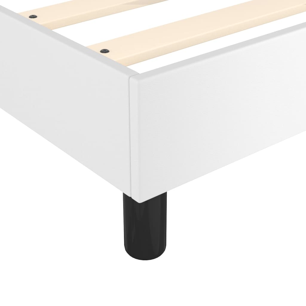 Bed Frame without Mattress White Super King Faux Leather (UK/IE/FI/NO only)