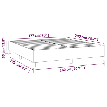 Bed Frame without Mattress White Super King Faux Leather (UK/IE/FI/NO only)