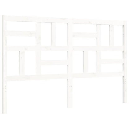 Bed Frame without Mattress White 160x200 cm Solid Wood