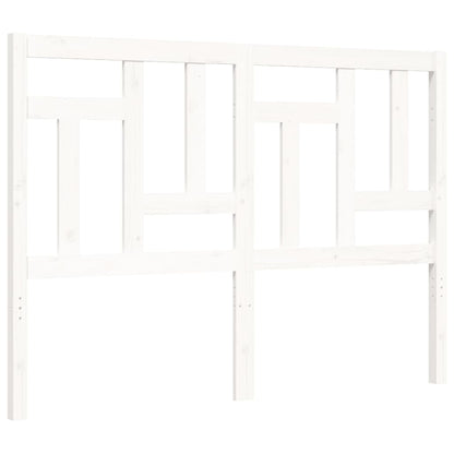 Bed Frame without Mattress White Small Double Solid Wood
