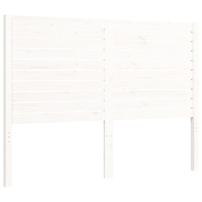 Bed Frame without Mattress White Small Double Solid Wood