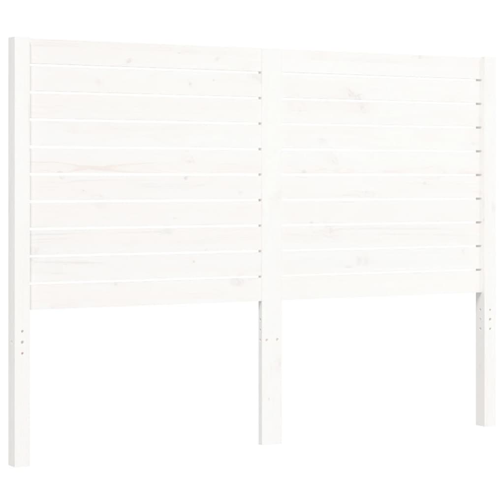 Bed Frame without Mattress White 120x200 cm Solid Wood
