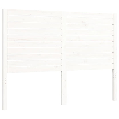 Bed Frame without Mattress White 120x200 cm Solid Wood