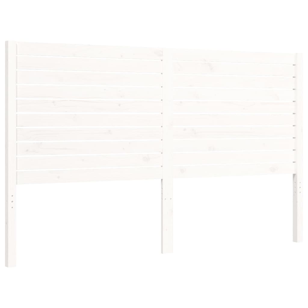 Bed Frame without Mattress White 160x200 cm Solid Wood