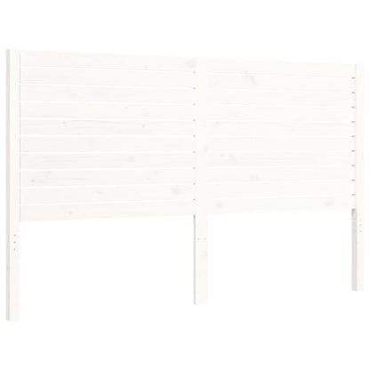 Bed Frame without Mattress White 160x200 cm Solid Wood