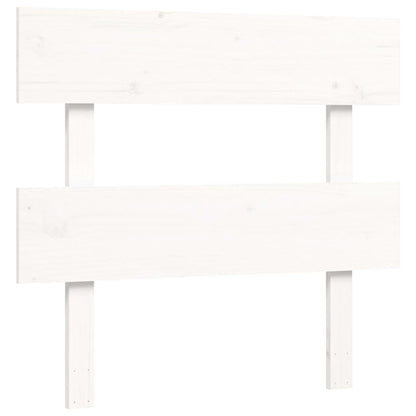 Bed Frame without Mattress White 100x200 cm Solid Wood