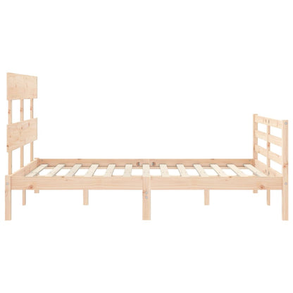 Bed Frame without Mattress 140x200 cm Solid Wood