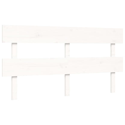 Bed Frame without Mattress White 160x200 cm Solid Wood