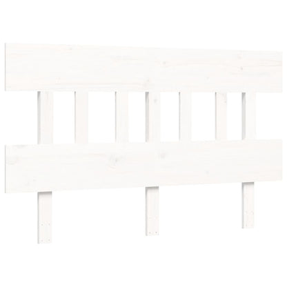 Bed Frame without Mattress White Small Double Solid Wood