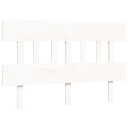 Bed Frame without Mattress White 140x190 cm Solid Wood