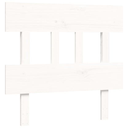 Bed Frame without Mattress White 100x200 cm Solid Wood